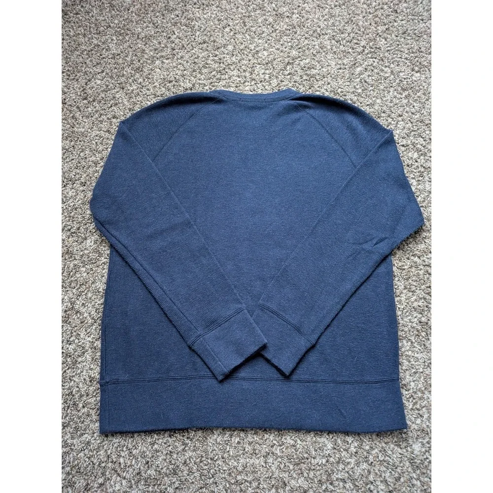 Banana Republic Sweater Mens Medium Blue Cotton Blend Crewneck‎ Pullover Preppy